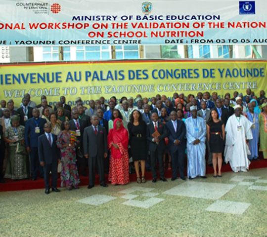 Counterpart Supports the Government of Cameroon to Develop National Policy on School Feeding