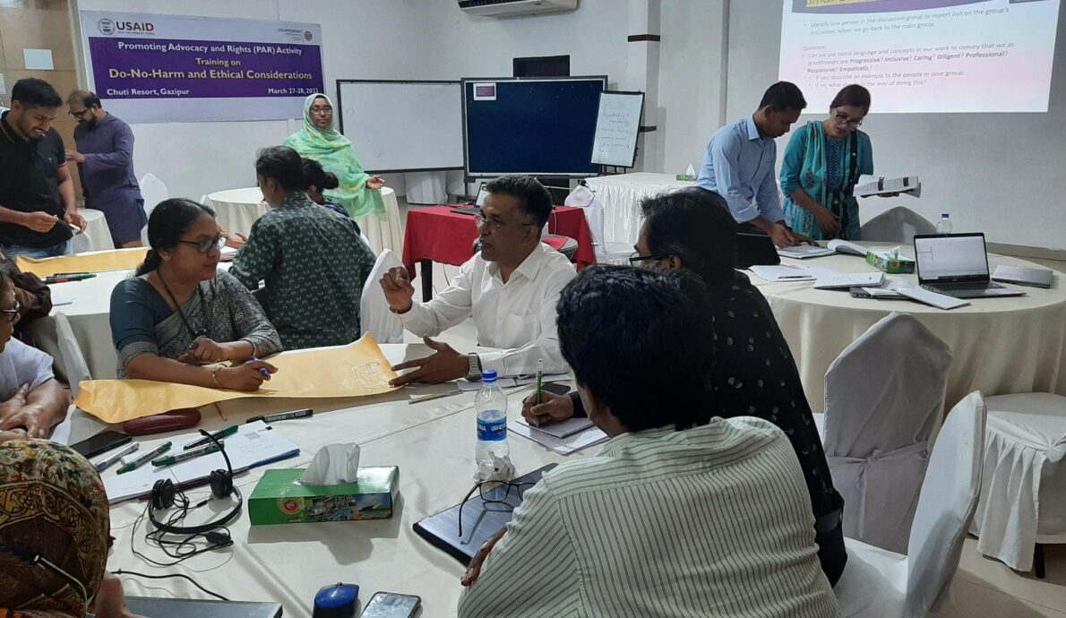 Counterpart Bangladesh Staff Undergo Ethics Training